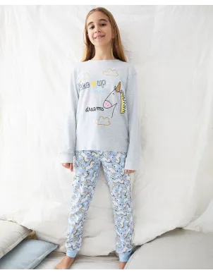 Pijama Niña M/L Interlock Wakeup